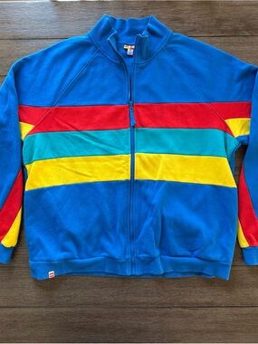 Lego / Target collab Colorblock Zip-Up Jacket in Bright Blue, Red, Teal & Yellow